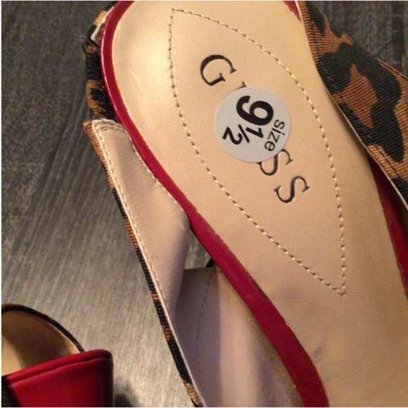 Guess Leopard Print Stilleto Heels. Size 9 1/2. - Picture 2 of 5
